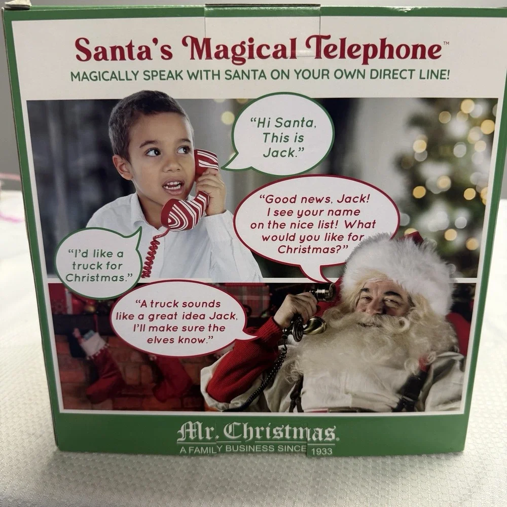 Mr Christmas Santas Interactive Magical Telephone Call Talk New In Box Toy‎